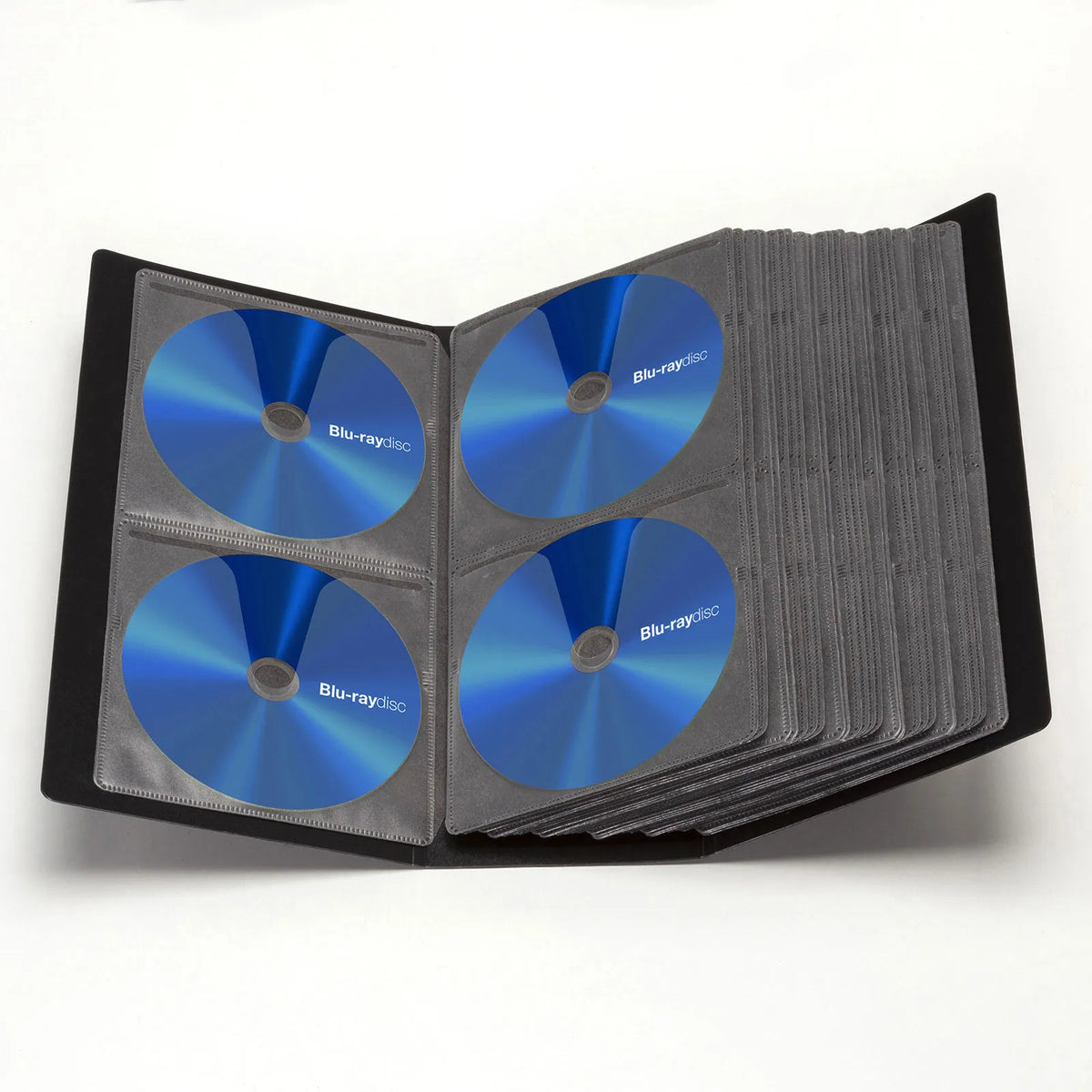 Blu-ray Disc Compatible File Case (Holds 128 Discs, Black) FCD-FLBD128BK