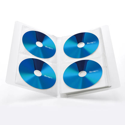 Blu-ray Disc Compatible File Case (Holds 32 Discs, Clear) FCD-FLBD32C