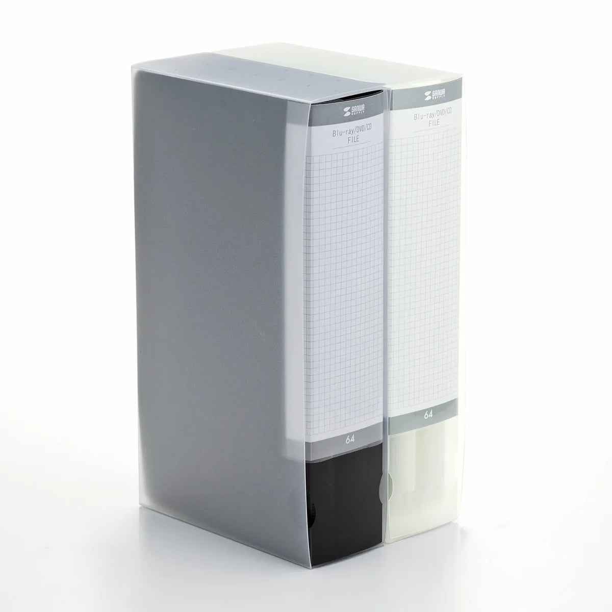 Blu-ray Disc Compatible File Case (Holds 64 Discs, Clear) FCD-FLBD64C