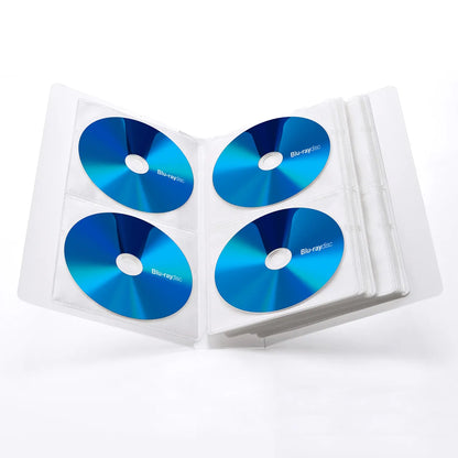 Blu-ray Disc Compatible File Case (Holds 64 Discs, Clear) FCD-FLBD64C
