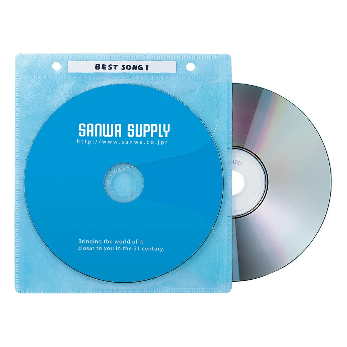 DVD/CD Non-woven Fabric Case (with ring holes, 5-color mix) FCD-FR100MXN