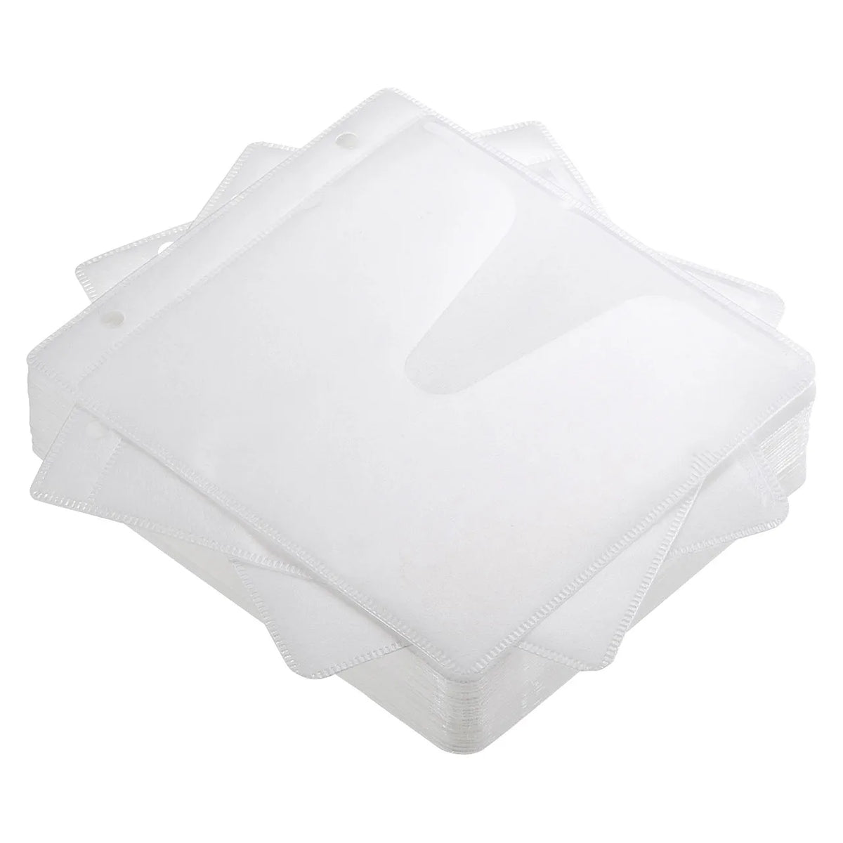 Blu-ray Disc Compatible Non-woven Fabric Case (with ring holes, 50 pieces, white) FCD-FRBD50W
