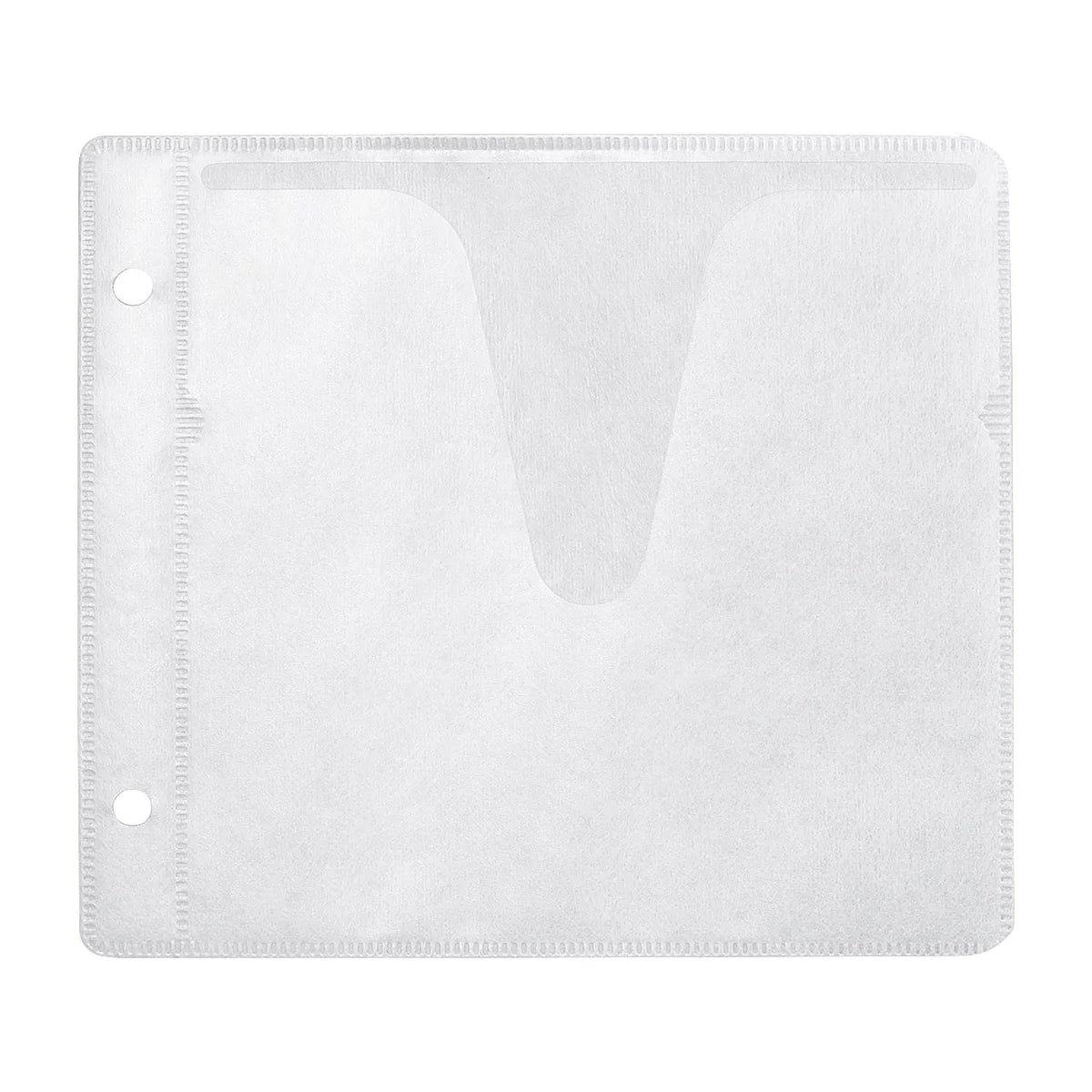 Blu-ray Disc Compatible Non-woven Fabric Case (with ring holes, 50 pieces, white) FCD-FRBD50W