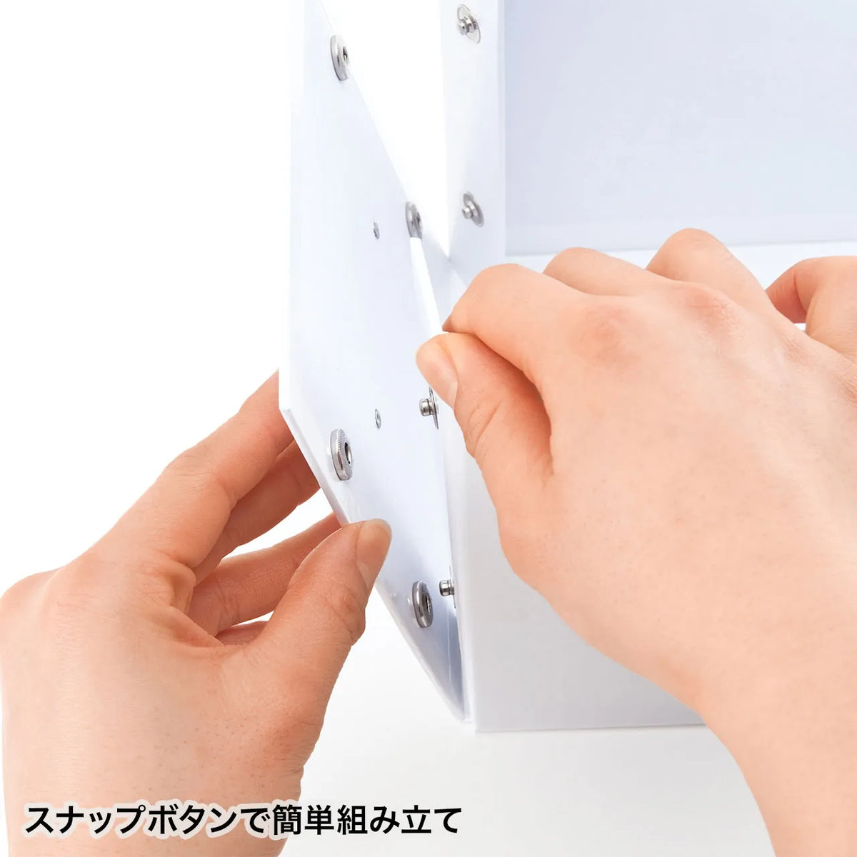 組み立て式CD BOX（ホワイト） FCD-MT3WN