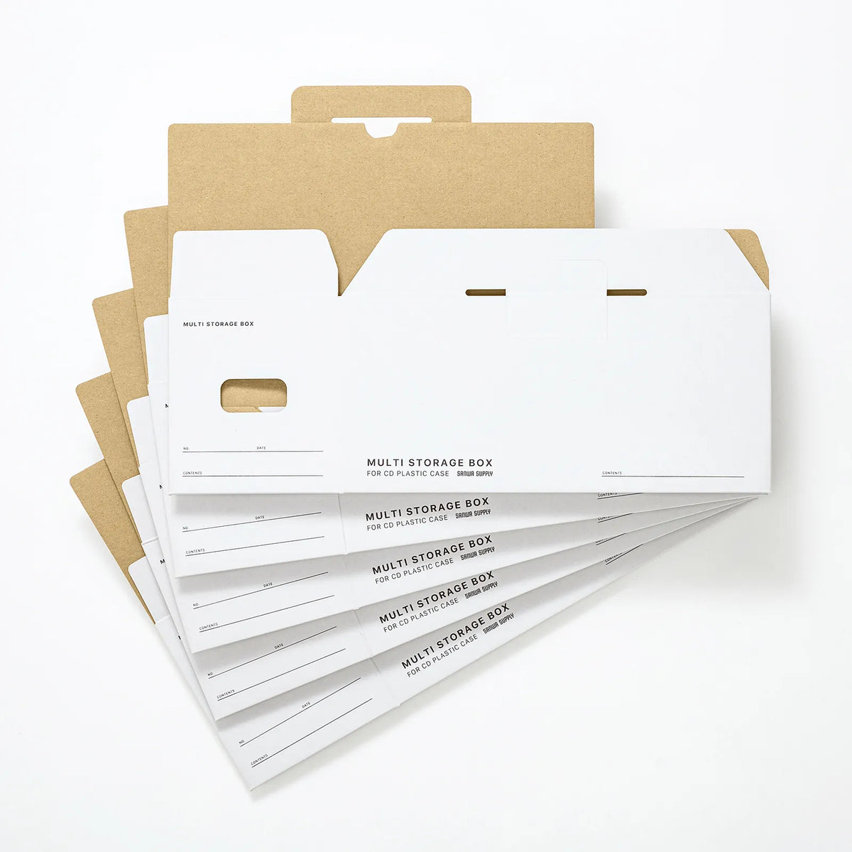 Multi-purpose storage box case (5 pieces, for CD jewel cases) FCD-MT5W