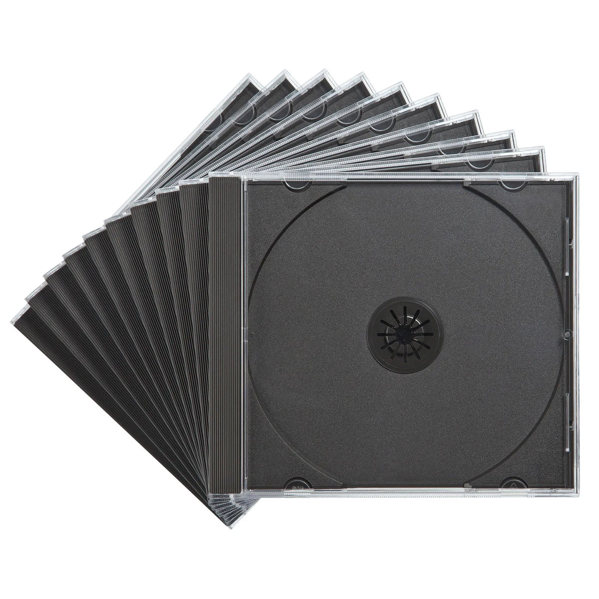 Blu-ray・DVD・CDケース（10枚セット・ブラック） FCD-PN10BKN