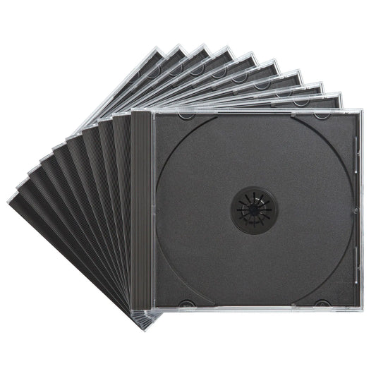 Blu-ray/DVD/CD Case (Set of 10, Black) FCD-PN10BKN