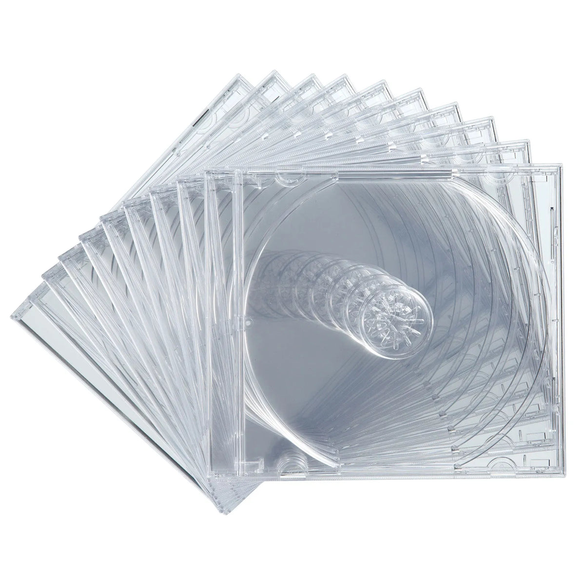Blu-ray/DVD/CD Case (Set of 10, Clear) FCD-PN10CLN