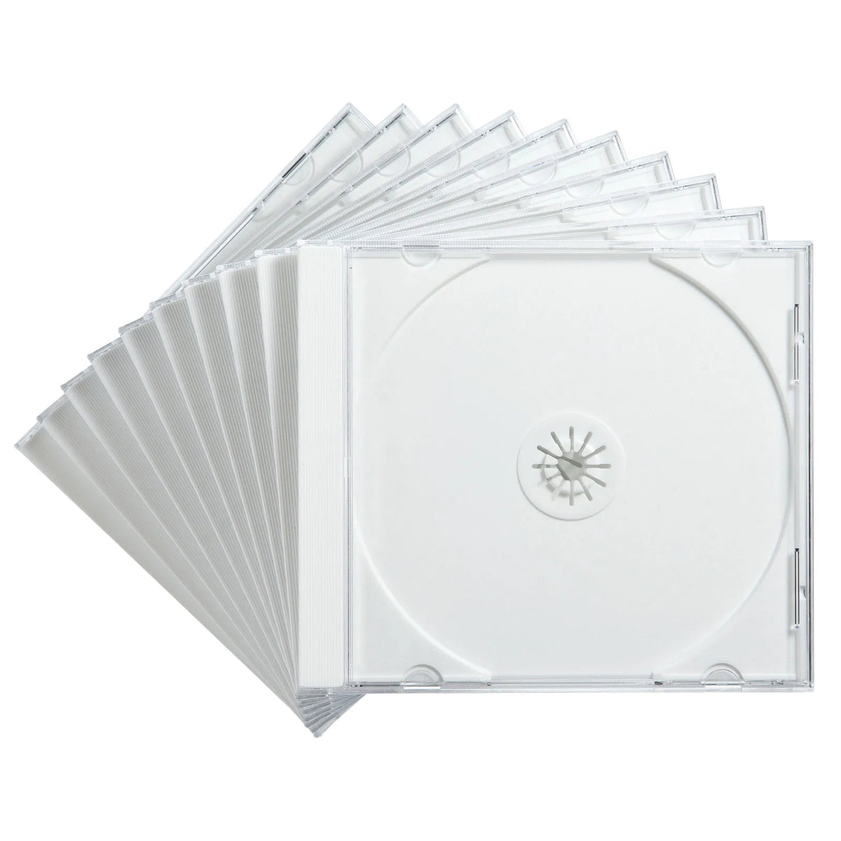 Blu-ray・DVD・CDケース（10枚セット・ホワイト） FCD-PN10WN