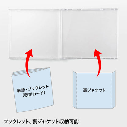 Blu-ray・DVD・CDケース（10枚セット・ホワイト） FCD-PN10WN