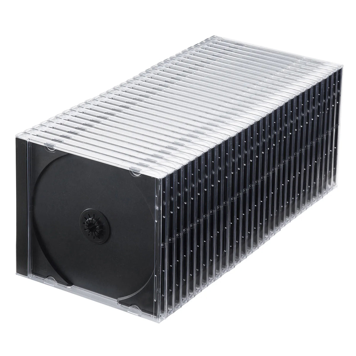 Blu-ray/DVD/CD Cases (Set of 30, Black) FCD-PN30BKN