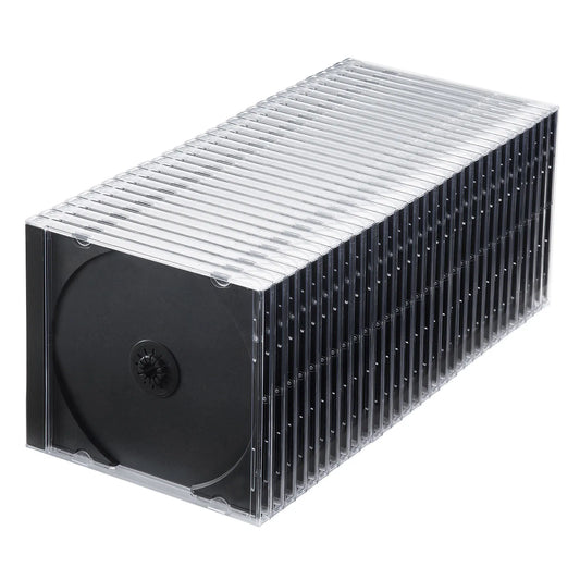 Blu-ray/DVD/CD Cases (Set of 30, Black) FCD-PN30BKN