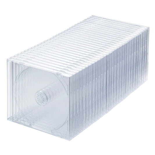 Blu-ray/DVD/CD Cases (Set of 30, Clear) FCD-PN30CLN