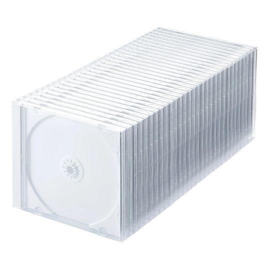 Blu-ray/DVD/CD Cases (Set of 30, White) FCD-PN30WN