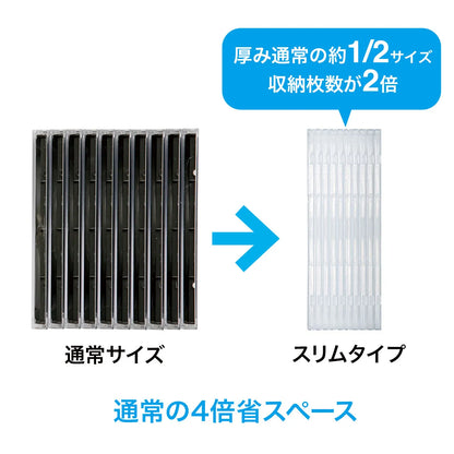 Blu-ray/DVD/CD Case (2-disc soft type, 10-pack) FCD-PSW10CL