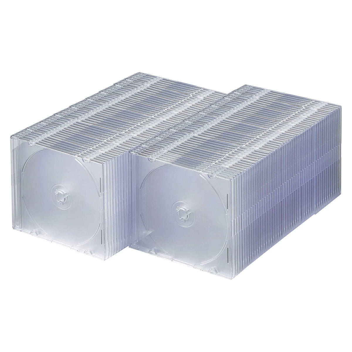 Blu-ray・DVD・CDケース（スリムタイプ・100枚セット・クリア） FCD-PU100CLN