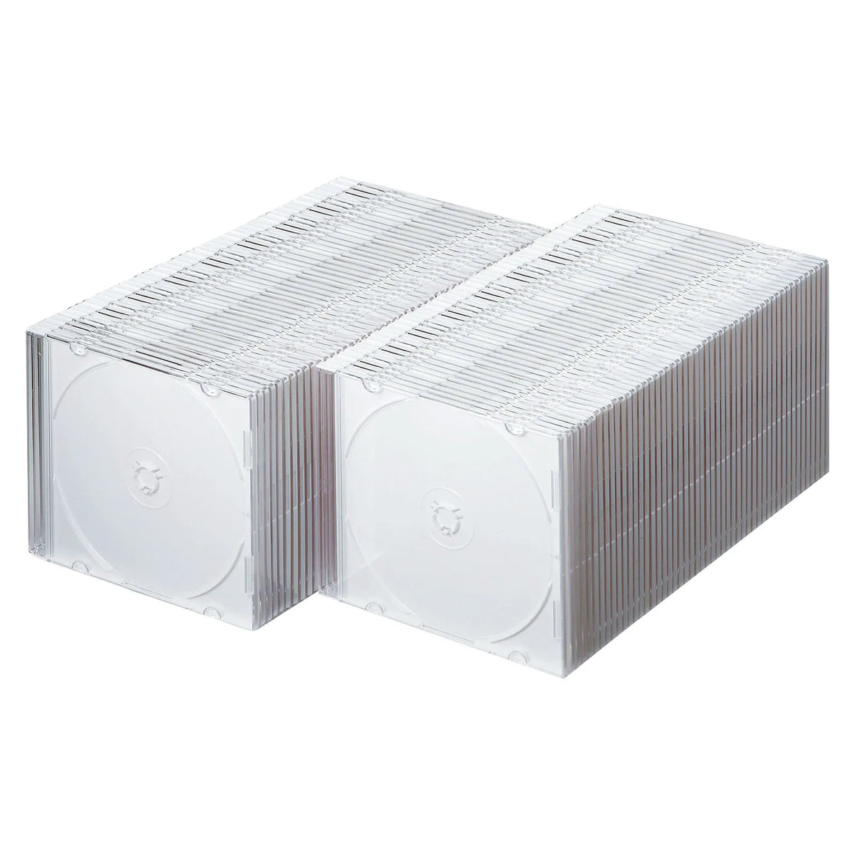 Blu-ray/DVD/CD Case (Slim Type, 100-Pack, White) FCD-PU100MWN
