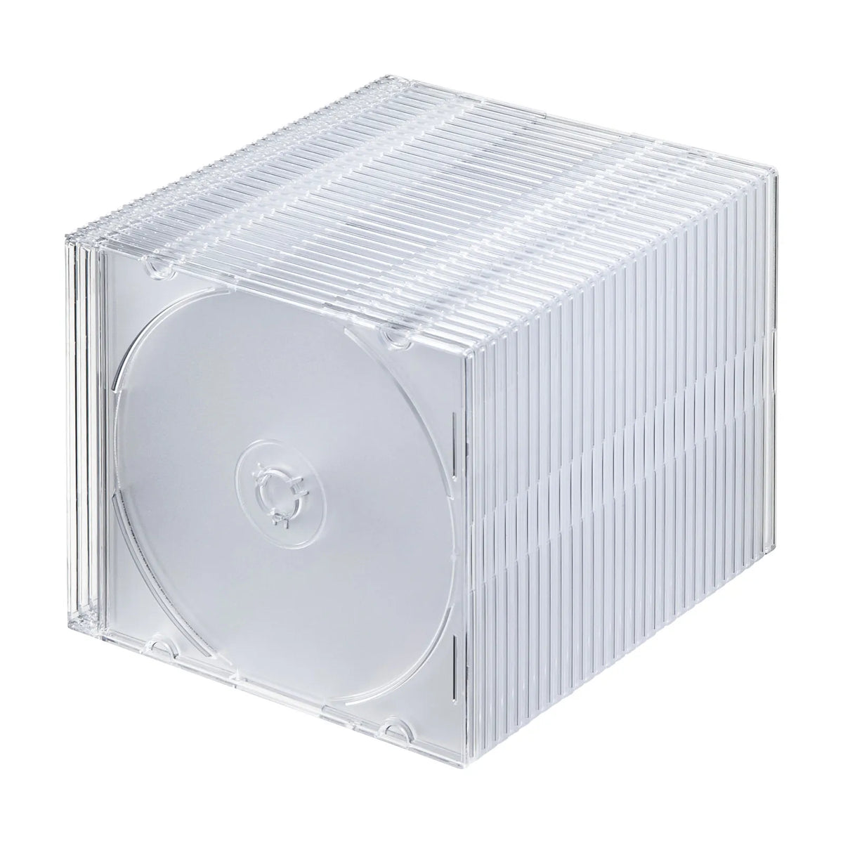 Blu-ray/DVD/CD Case (Slim Type, 30-Pack, Clear) FCD-PU30CLN