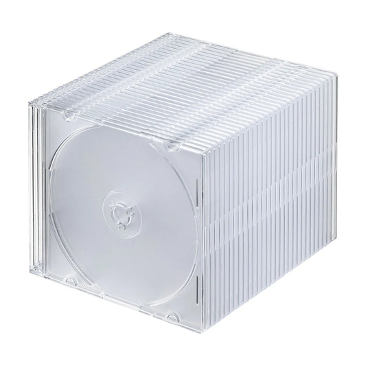 Blu-ray/DVD/CD Case (Slim Type, 30-Pack, Clear) FCD-PU30CLN