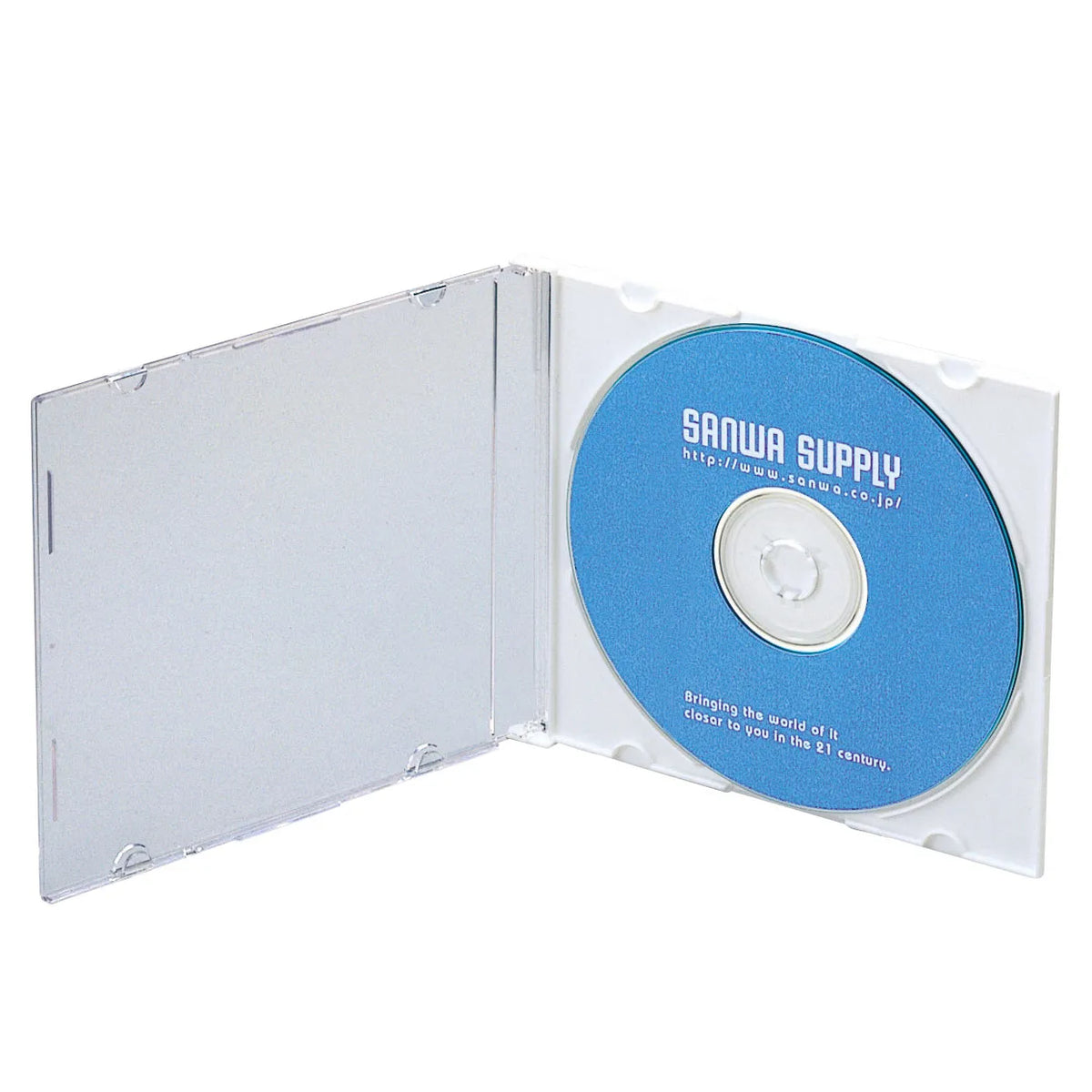Blu-ray/DVD/CD Case (Slim Type, 50-Pack, White) FCD-PU50MWN2