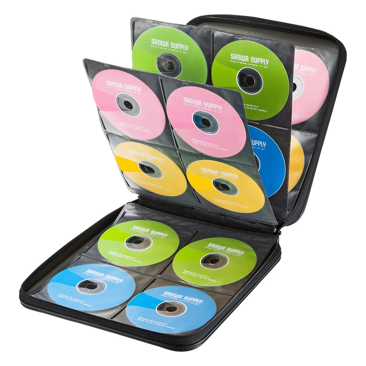 DVD/CD Semi-Hard Case (Holds 160 Discs, Black) FCD-WL160BK