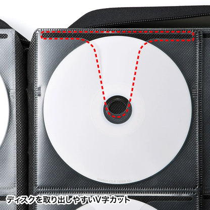 DVD/CD Semi-Hard Case (Holds 160 Discs, Black) FCD-WL160BK