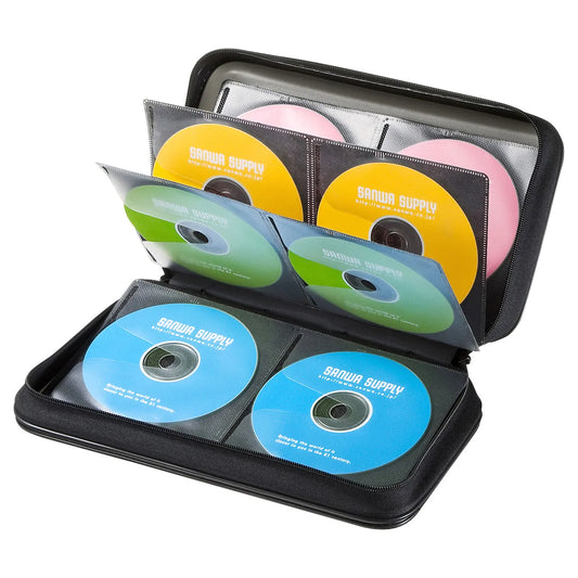DVD/CD Semi-Hard Case (Holds 96 Discs, Black) FCD-WL96BK