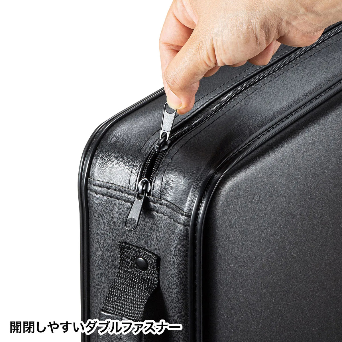 ブルーレイディスク対応セミハードケース（320枚収納・ブラック） FCD-WLBD320BK