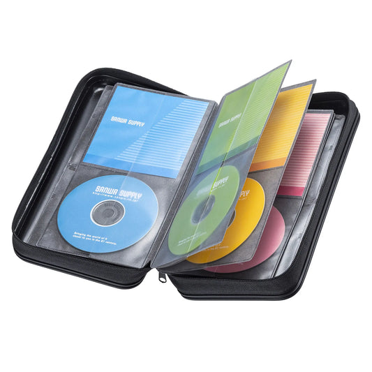 CD case with storage capacity (holds 96 CDs, black) FCD-WLBD96BBK