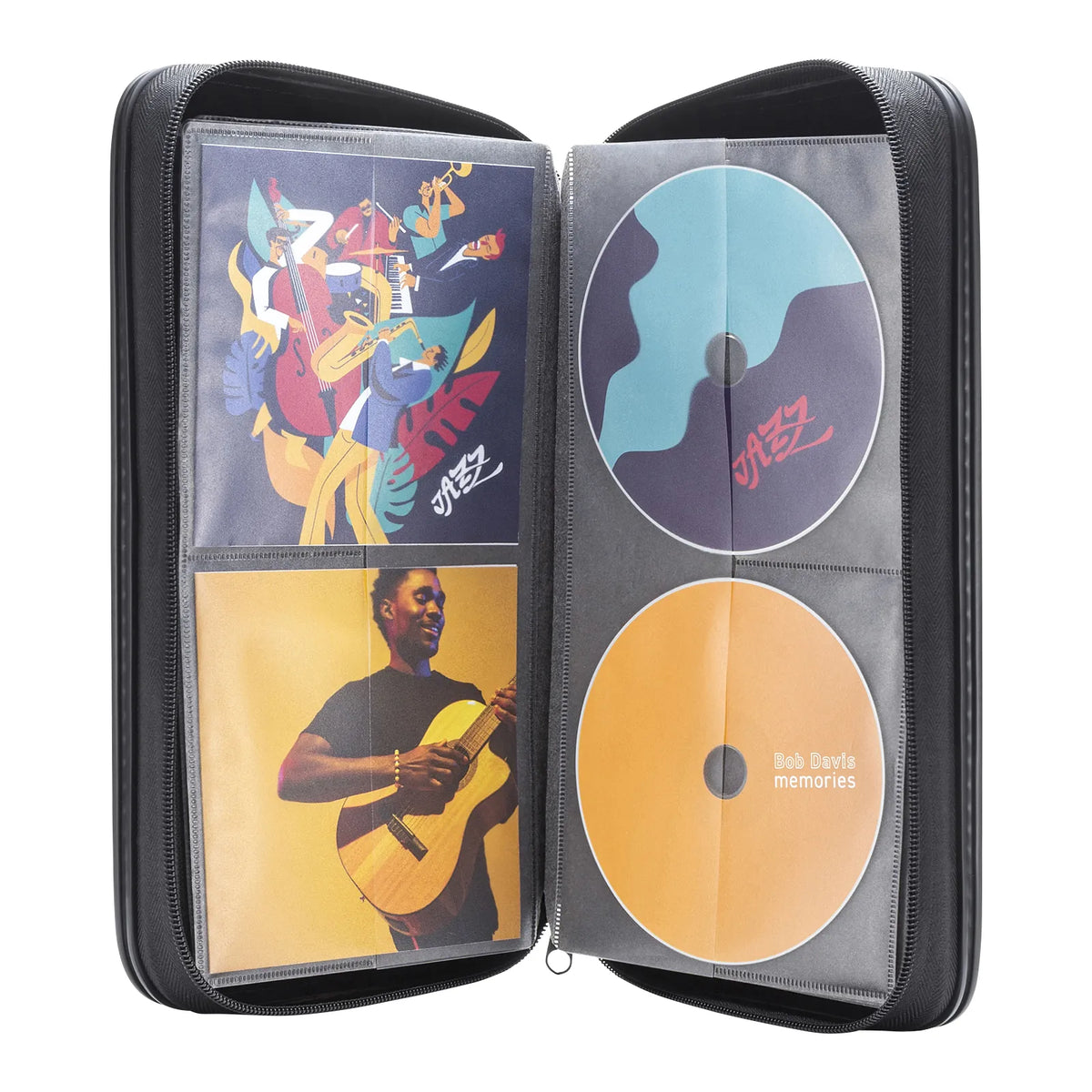 CD case with storage capacity (holds 96 CDs, black) FCD-WLBD96BBK