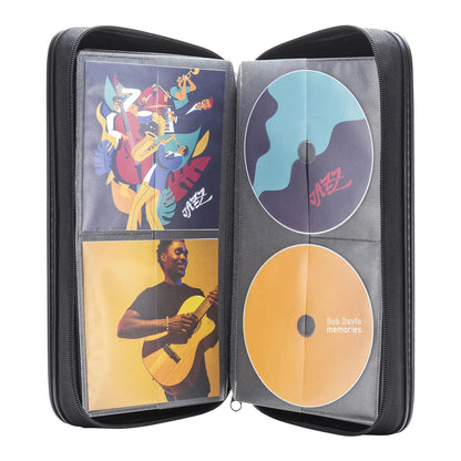 CD case with storage capacity (holds 96 CDs, black) FCD-WLBD96BBK