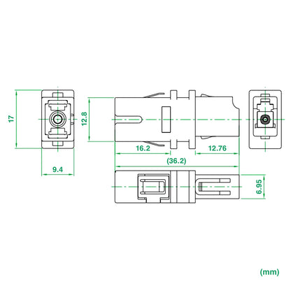 Optical adapter HAD-LCSC-50