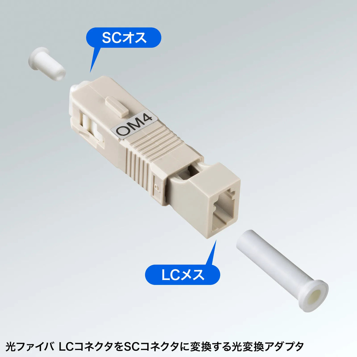 Optical conversion adapter (SC/LC(F), multimode OM4) HAD-SCLCF-50M4