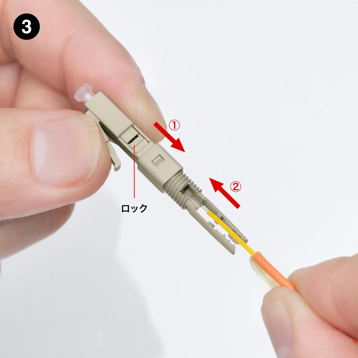 Fiber optic fast LC connector HKB-AC-FLCMM
