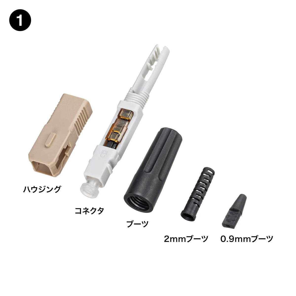 Fiber optic fast SC connector HKB-AC-FSCMM