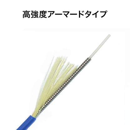 Armored single-core fiber optic cable (single mode, SC-SC, 1m) HKB-AM1SCSC1-01