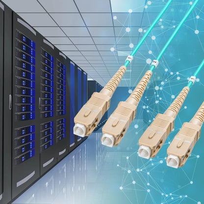Code bundle type fiber optic cable (multi 50um OM3, SCx2 on both ends, 70m) HKB-CSOM3SCSC-070