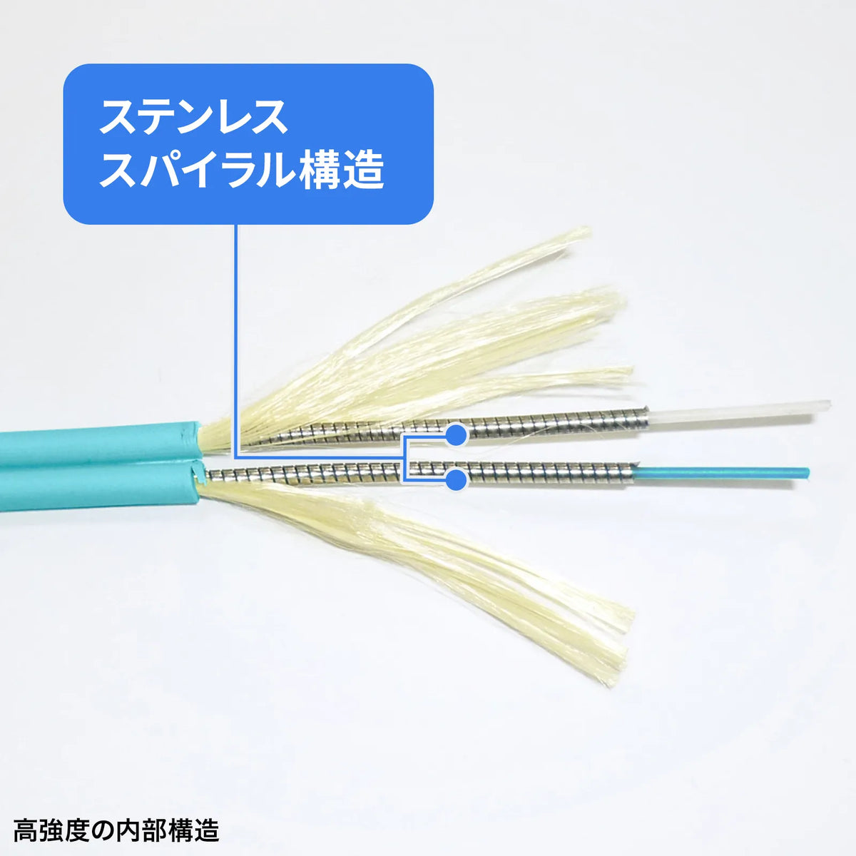 Reinforced spectacle-type fiber optic cable (multi OM3, LC x 2 - SC x 2, 5m) HKB-HOM3LCSC-05
