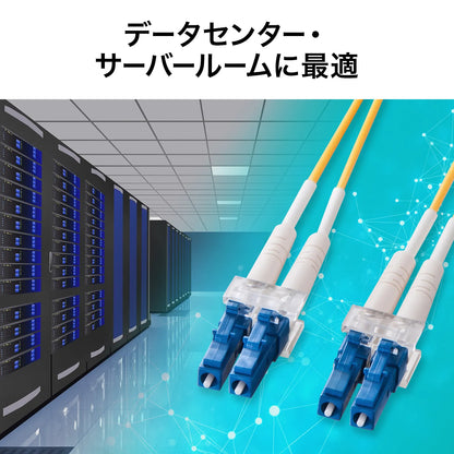 Spectacle-type optical fiber cable (single 8.6μm, LC×2-LC×2, 1m) HKB-LCLC1-01N