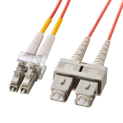 Spectacle-type optical fiber cable (multi-type 62.5μm, LC×2-SC×2, 1m) HKB-LCSC6-01L