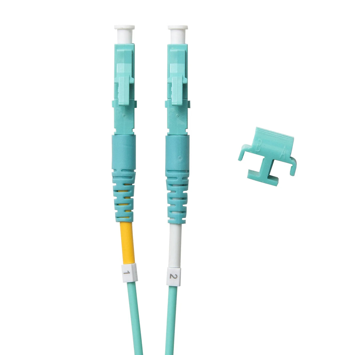 メガネ型光ファイバケーブル（マルチ50μmOM3、LC×2-LC×2、5m） HKB-MOM3LCLC-05