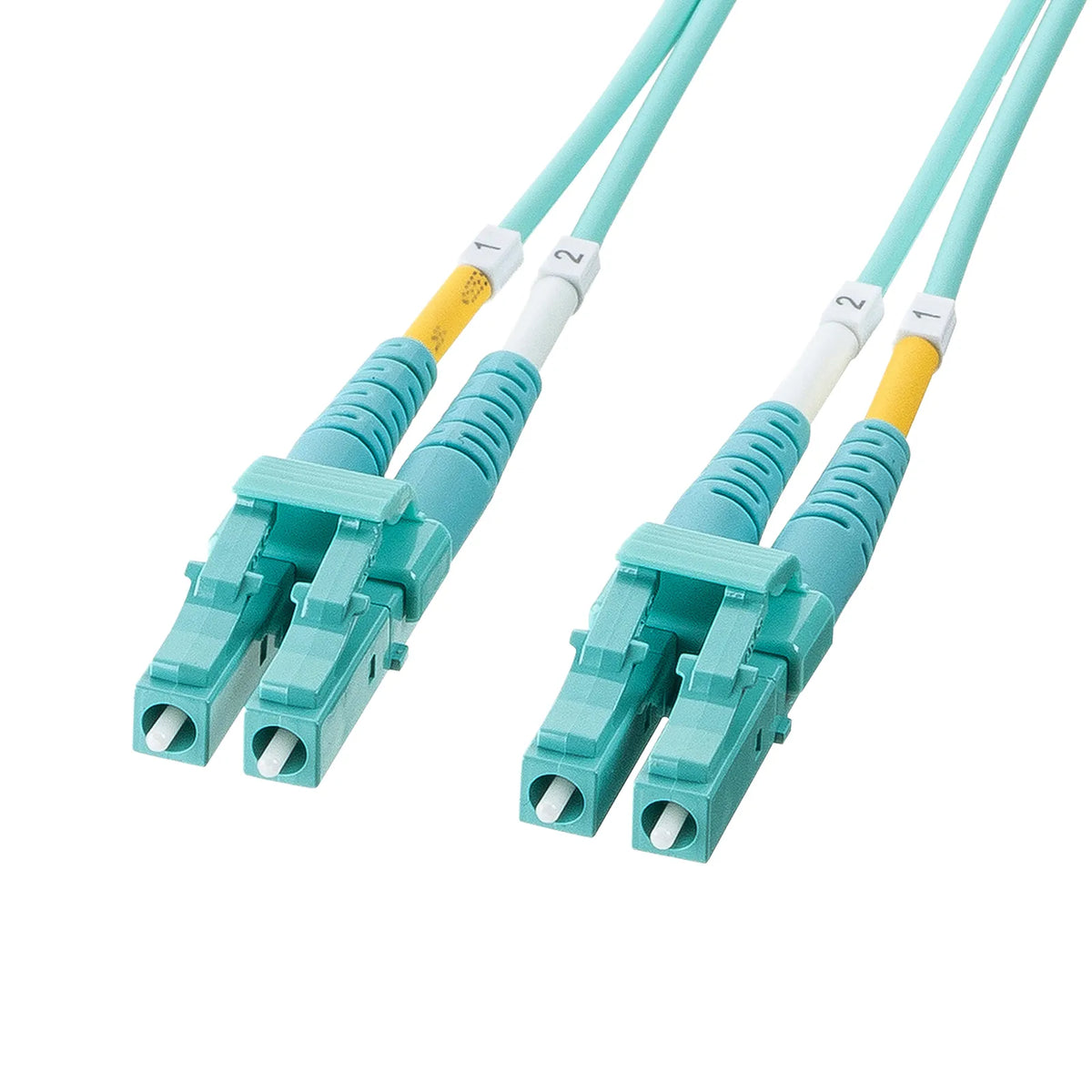メガネ型光ファイバケーブル（マルチ50μmOM3、LC×2-LC×2、30m） HKB-MOM3LCLC-30