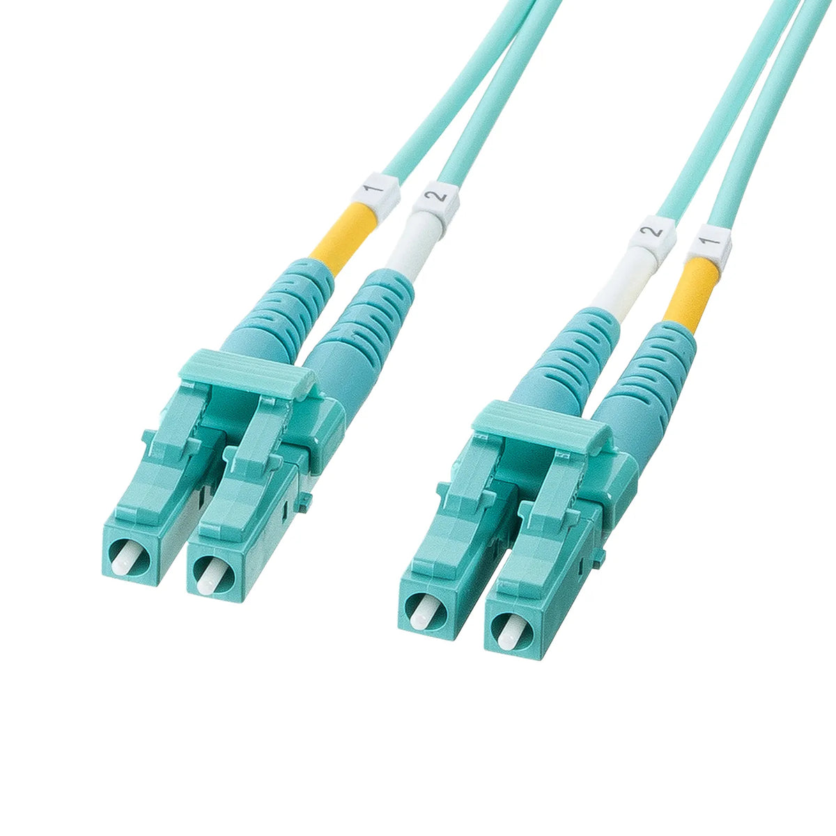 メガネ型光ファイバケーブル（マルチ50μmOM4、LC×2-LC×2、5m） HKB-MOM4LCLC-05