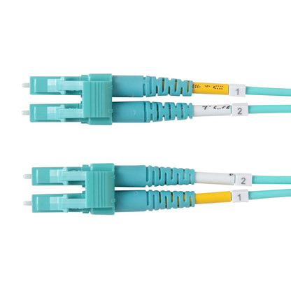 メガネ型光ファイバケーブル（マルチ50μmOM4、LC×2-LC×2、5m） HKB-MOM4LCLC-05