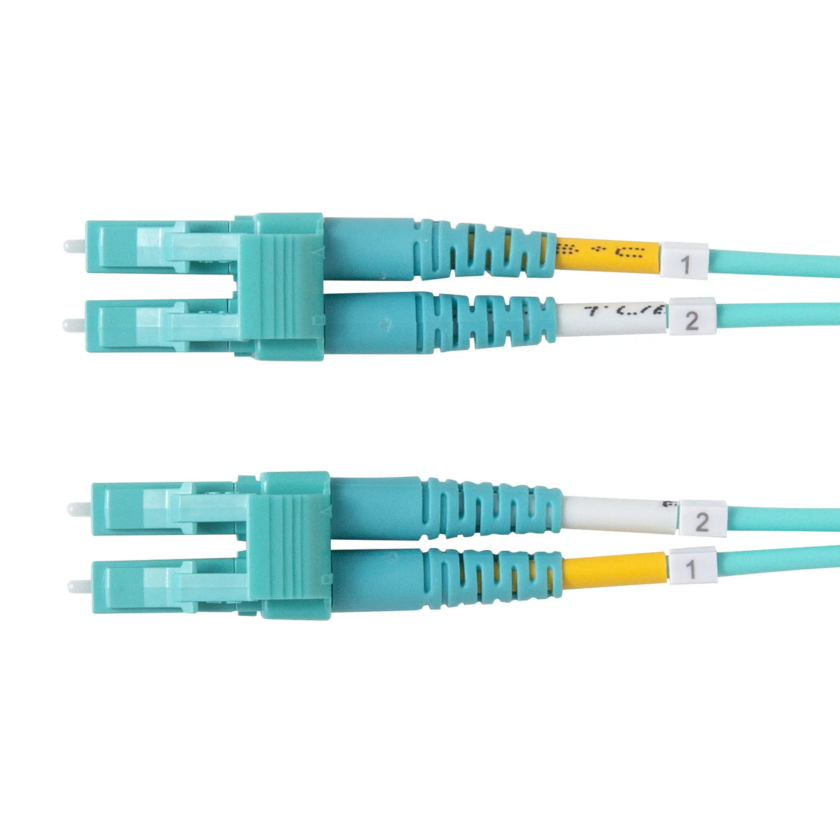 メガネ型光ファイバケーブル（マルチ50μmOM4、LC×2-LC×2、30m） HKB-MOM4LCLC-30