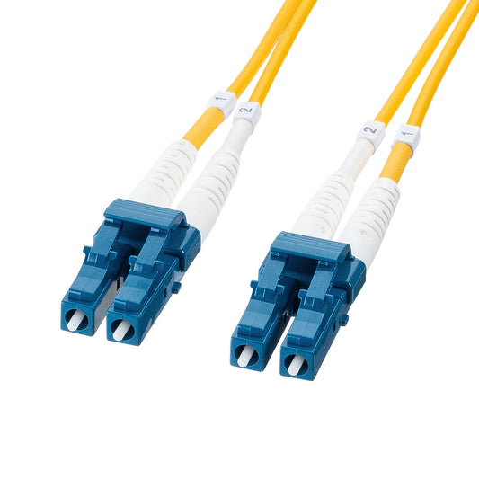 メガネ型光ファイバケーブル（シングル9μm、LC×2-LC×2、15m） HKB-MOS2LCLC-15
