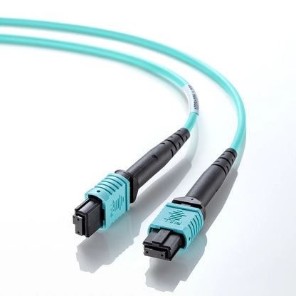 MPO Fiber Optic Cable (OM3, 12 cores, B wiring, 1m) HKB-MPO12M3B-01