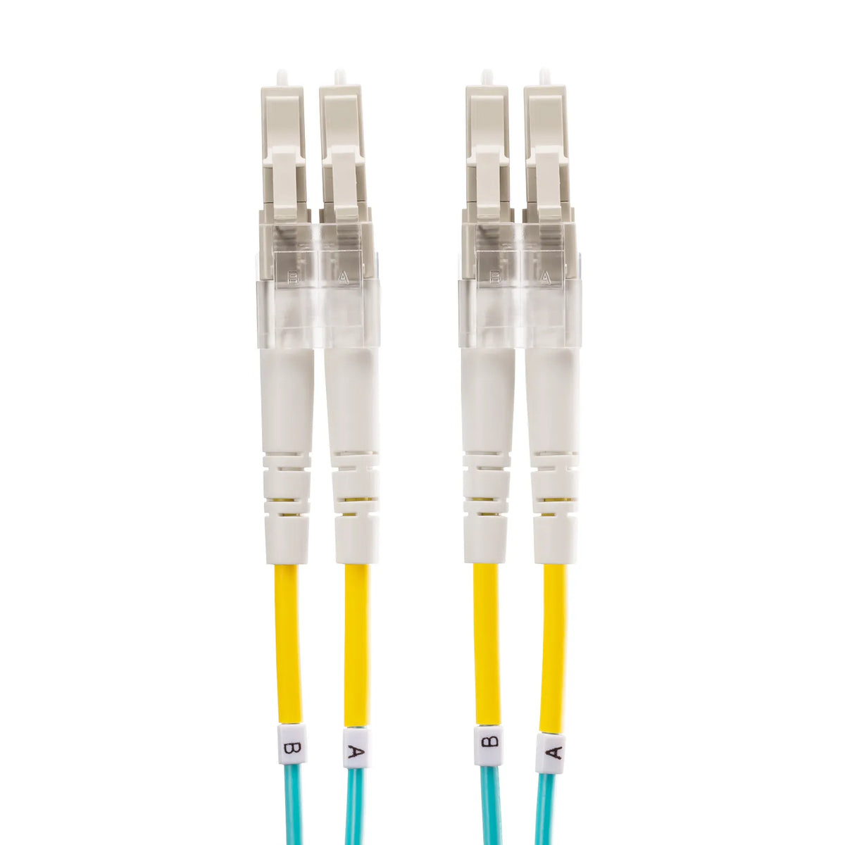 Spectacle-type optical fiber cable (multi 50μm OM4, LC×2-LC×2, 1m) HKB-OM4LCLC-01