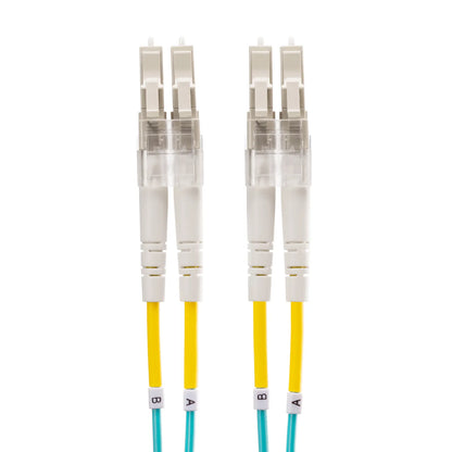 Spectacle-type optical fiber cable (multi 50μm OM4, LC×2-LC×2, 1m) HKB-OM4LCLC-01