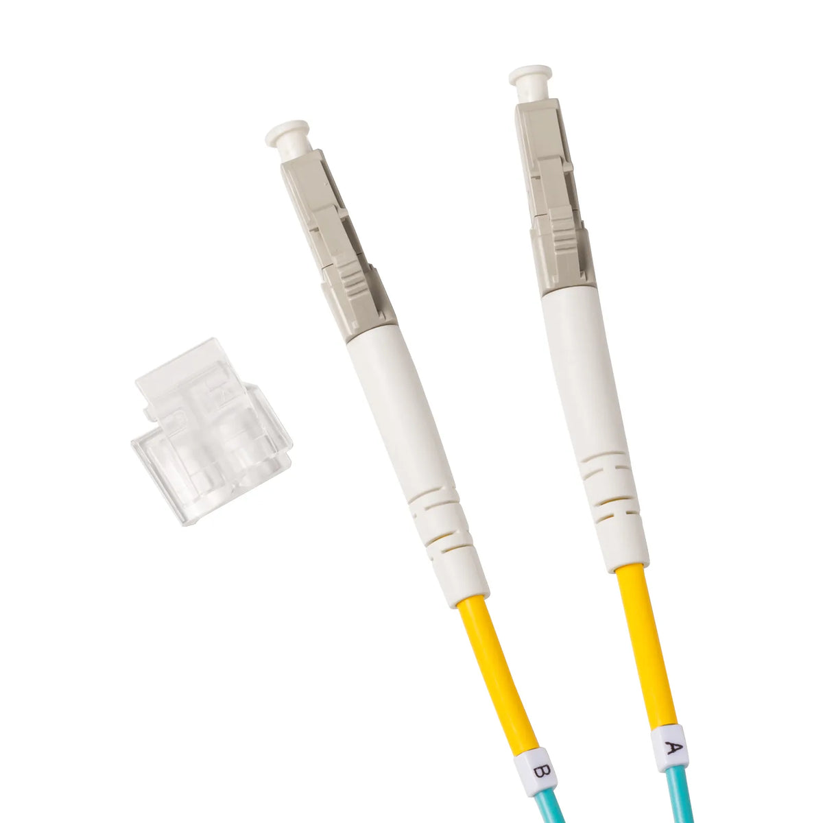 Spectacle-type optical fiber cable (multi 50μm OM4, LC×2-LC×2, 1m) HKB-OM4LCLC-01